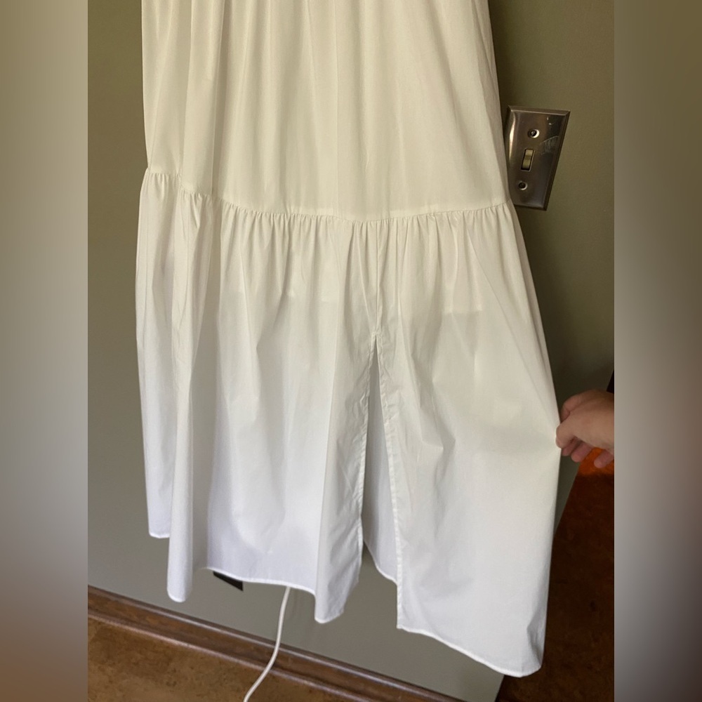 NWT ASTR THE LABEL White Smocked Ruffle Tiered Bustier Midi Maxi Dress Size XL - Picture 8 of 9